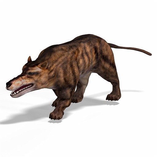 Andrewsarchus 03 A_0001.jpg - Dangerous dinosaur Andrewsarchus With Clipping Path over white